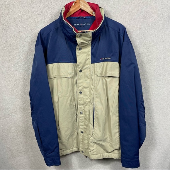 Tommy Hilfiger 1990’s Vintage Jacket with Hood - Picture 1 of 4